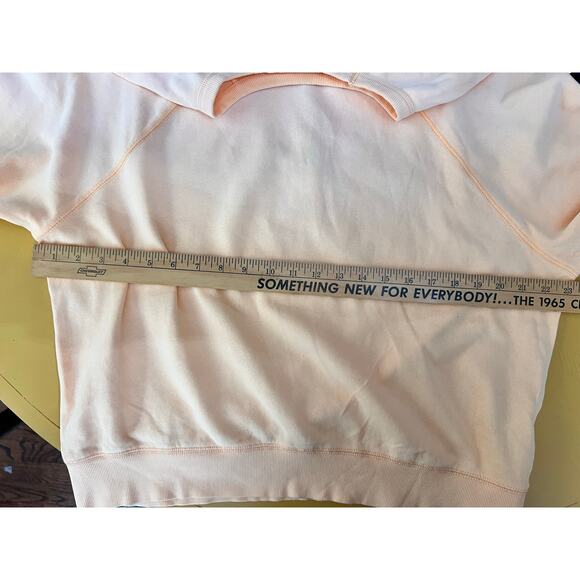 Z Supply Washed Ashore Ombre Pullover Sweatshirt Orange Cream Women's Size M NWT - Picture 6 of 7
